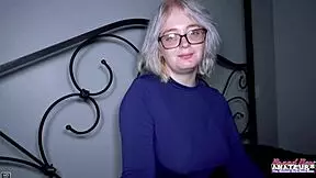 Platinum Blonde Coed Annie Archer Gives Bj And Gets Wet Muff Pounded