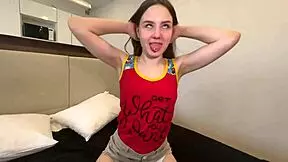 Step brother with huge cock fucks step sister instead of step father