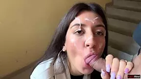 Huge cum facials on faces and in mouths!
