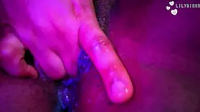 juicy student engages in solo masturbation and fingering close up