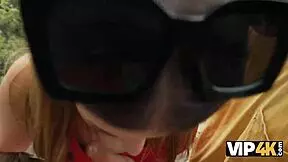 Watch this young lady take two huge cocks roughly while her husband enjoys the show