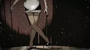 British cougar licks young European girl's shaved pussy