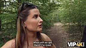 Watch this young lady take two huge cocks roughly while her husband enjoys the show