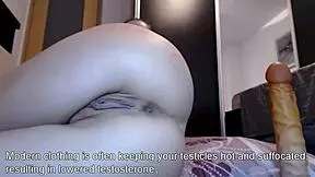 brunette loves stuffing her ass on cam