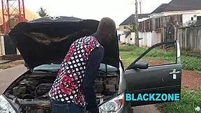 damage car and she needed help in bedroom encounter