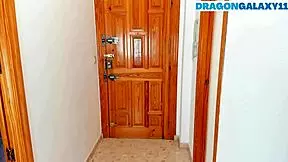 Delivery guy face fucks me and cums in mouth.