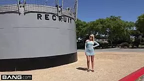 teen layla love flashes her pussy on a hike, then gets fucked in the car