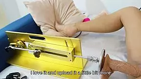 i'm playing with my horny latina friend on this new fuck machine, part 1 with allisonsweet