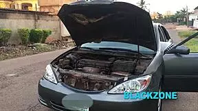 damage car and she needed help in bedroom encounter