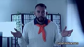 velma's big tits bounce while riding big cock