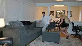 Angry Thick Ass Milf Candi Cakes Fucks Young Guy for Money