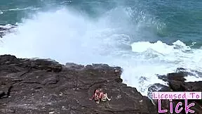 Tarra White Eats Pussy at Beach 😋