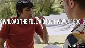 Youth Counselor Watches Teen Couple Fuck