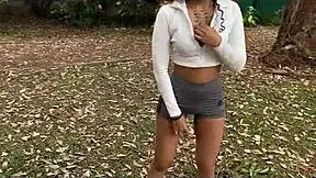 treinamos gostoso na parque depois botei ela no ferro