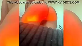 Beautiful brunette stepdaughter dances in lingerie full of desire