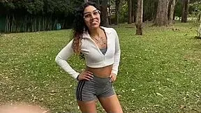 treinamos gostoso na parque depois botei ela no ferro