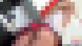 She flashes her pussy and gets so excited