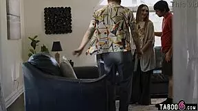 Youth Counselor Watches Teen Couple Fuck