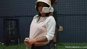 Horny Big Tit Brunette Teen Sucks And Fucks Huge Dick During Baseball Practice