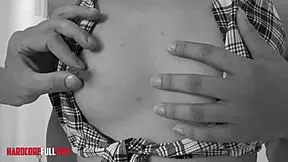 Hot Asian Small Tits Teen on Brown Fuck Machine