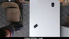 i couldn't resist avi love after catching her, so she agreed to everything the guard demanded in the office domination