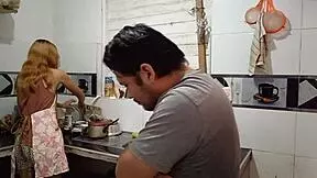 Horny Latina Waits For Husband Eats Pussy Then Fucks