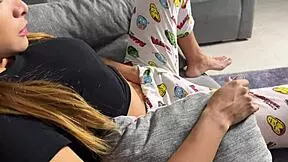 we watched porn with my stepsister and ended up fuckin