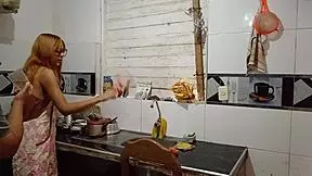 Horny Latina Waits For Husband Eats Pussy Then Fucks