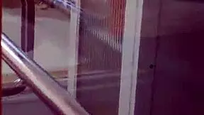 Busty step sister with tattoo and big tits fucked in toilet spanish