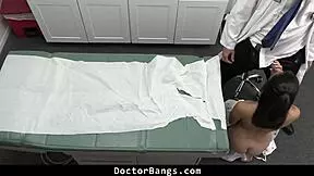 the patient pays the doctor's fees on her knees 😏