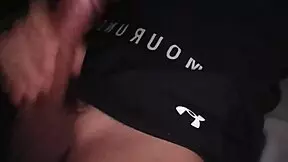 Hot Guy Jerking Off His Big Cock In Tight Workout Clothes With Loud Moaning And Intense Masturbation On The Bed