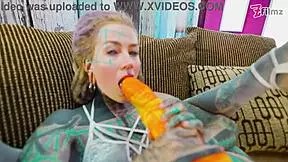 Sexy fishnets highheels stocking solo anal xl dildo play anal dildofucking fishnets highheels stocking