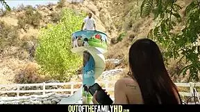 Tiny Brunette Teen Step Sister Brooke Haze Fucked By Step Brother In Park.