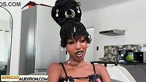 Loud African Teen 18+ Goddess Enjoys Rough Sex And Likes Massive White Dick