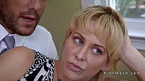 Big cock man fucks teen 18+ and fiance in rough threesome