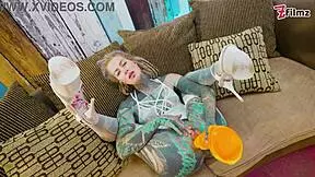 Sexy fishnets highheels stocking solo anal xl dildo play anal dildofucking fishnets highheels stocking