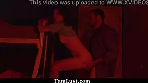 stepdaughter plays with her cunt watching best friend get fucked by hot stepdad - famlust