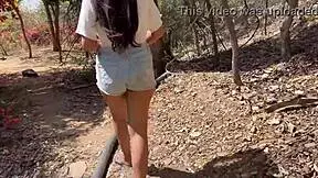 Indian Teen GF Fucked Deep In Jungle Forest.
