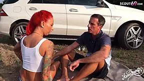 Hey, that worn-out tow truck guy wants to fuck me deep in public, german style