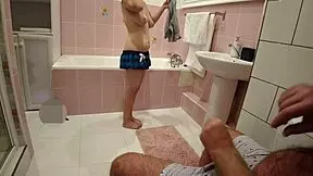 dirty college girl sucks old hairy dick 😏