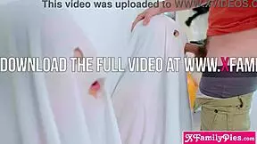 These Teen Stepsis Lana Small And Her BFF Molly Little Are So Naughty In Their Group Fun!