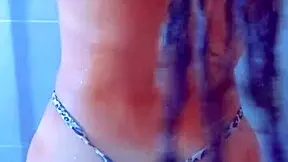 i am college girl masturbating in erotic shower with orgasm