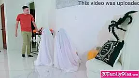 These Teen Stepsis Lana Small And Her BFF Molly Little Are So Naughty In Their Group Fun!