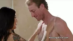 drilling big tit asian masseuse in the shower 💦