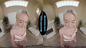 Cute pigtailed roommate Skylar Storm pays rent with POV blowjob and ass licking