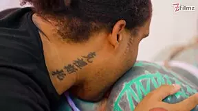 Inked babe ass stretched by bbc ends with atm and a facial cumshot