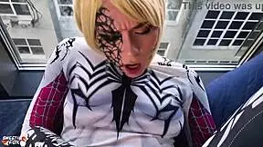 Anti-Venom Cosplay Deep Sucking and Sensual Fucking