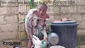 Beautiful petite amateur solo girl moans softly at home