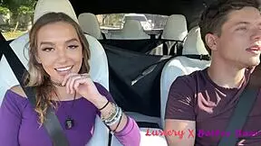 Sexy Teen 18+ Road Trip Fuck Leading to Facial