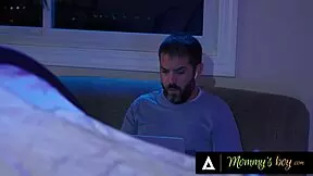 Mommy's boy - teen interacts with stepmom Rachael Cavalli while stepdad is present